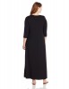 Karen Kane Plus-Size Long Sleeve Maxi Black Dress For Women
