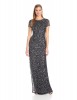 Adrianna Papell - Short-Sleeve Sequin Gown For Women