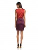 HALSTON HERITAGE - Sleeveless Colorblocked Dress with Twisted Knot Detail For Women
