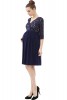 Momo Maternity "Adela" Lace V-Neck Empire Waist with Side Pockets Dress