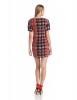 Rebecca Minkoff - Clothing - Neil Hounstooth 3 4 Sleeve Twist Detail Dress For Women
