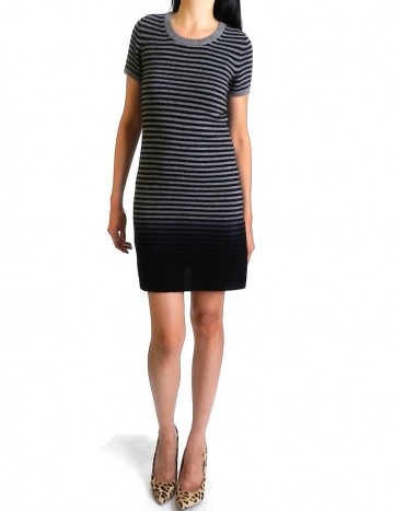 Theory - Dorthea Cashmere Striped Dip Dyed Sweater Dress For Women