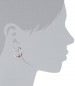 Kara Ross - "Pyramid" Ruby and White Sapphires Huggie Earrings For Women