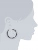 KARA by Kara Ross - Crystal Accent, Crystals Metal Hoop Earrings For Women