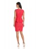 BCBGMAXAZRIA Womens Ives Tiered Dress with Lace And Peplum Detail
