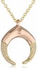 Rebecca Minkoff - Pave Small Double Horn Pendant Necklace For Women