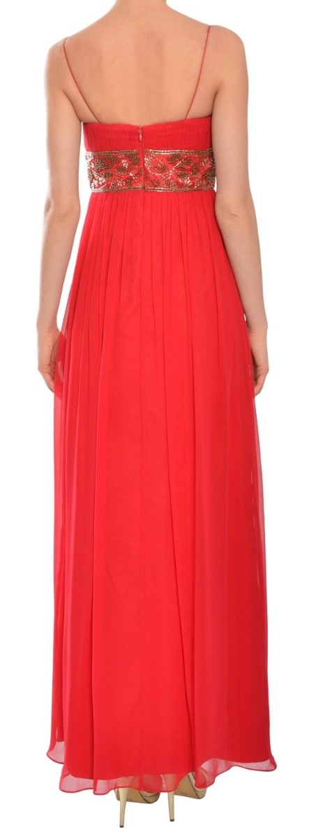 aidan mattox niteline silk gown
