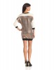 Trina Turk - Denise Metallic Front Short Sleeve Sweater Dress For Women