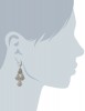 Badgley Mischka Fine Jewelry Grey Moonstone and Champagne Diamonds Chandelier Drop Earrings For Women