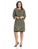 Calvin Klein Plus-Size Three-Quarter-Sleeve Printed Shift Dress For Women