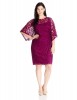 Adrianna Papell Plus-Size Kimono-Sleeve Lace Dress For Women