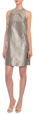 Calvin Klein - Polished Silk Brocade Dress for women