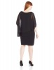 Adrianna Papell 55% Discount On Plus-Size Chiffon Drape Overlay Banded Dress For Women