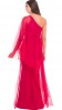 Olian - Maternity One Shoulder Chiffon Evening Gown For Women