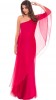 Olian - Maternity One Shoulder Chiffon Evening Gown For Women